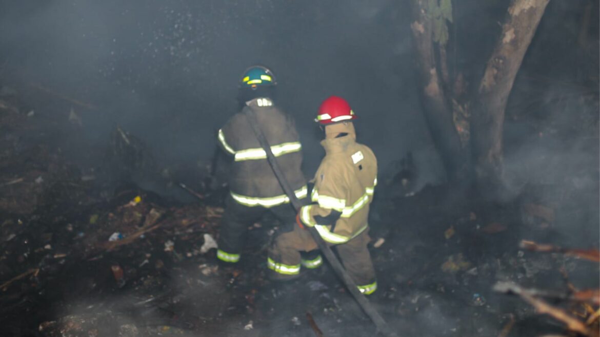 Bomberos atendió incendios en maleza seca y en estructura en diferentes puntos de San Salvador Centro