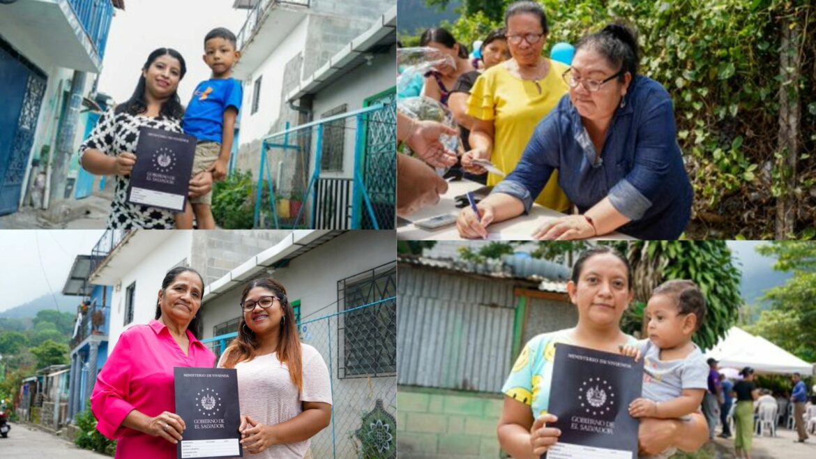 Ministerio de Vivienda entregó 156 escrituras de propiedad a familias de Usulután Norte