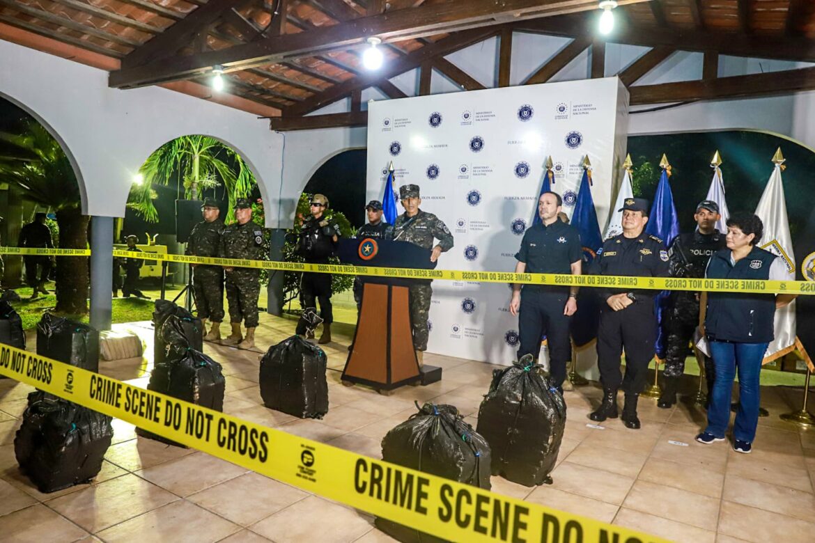 Autoridades de Seguridad han incautado 36.5 toneladas de diferentes drogas, que suman $898.9 millones en la gestión del presidente Bukele