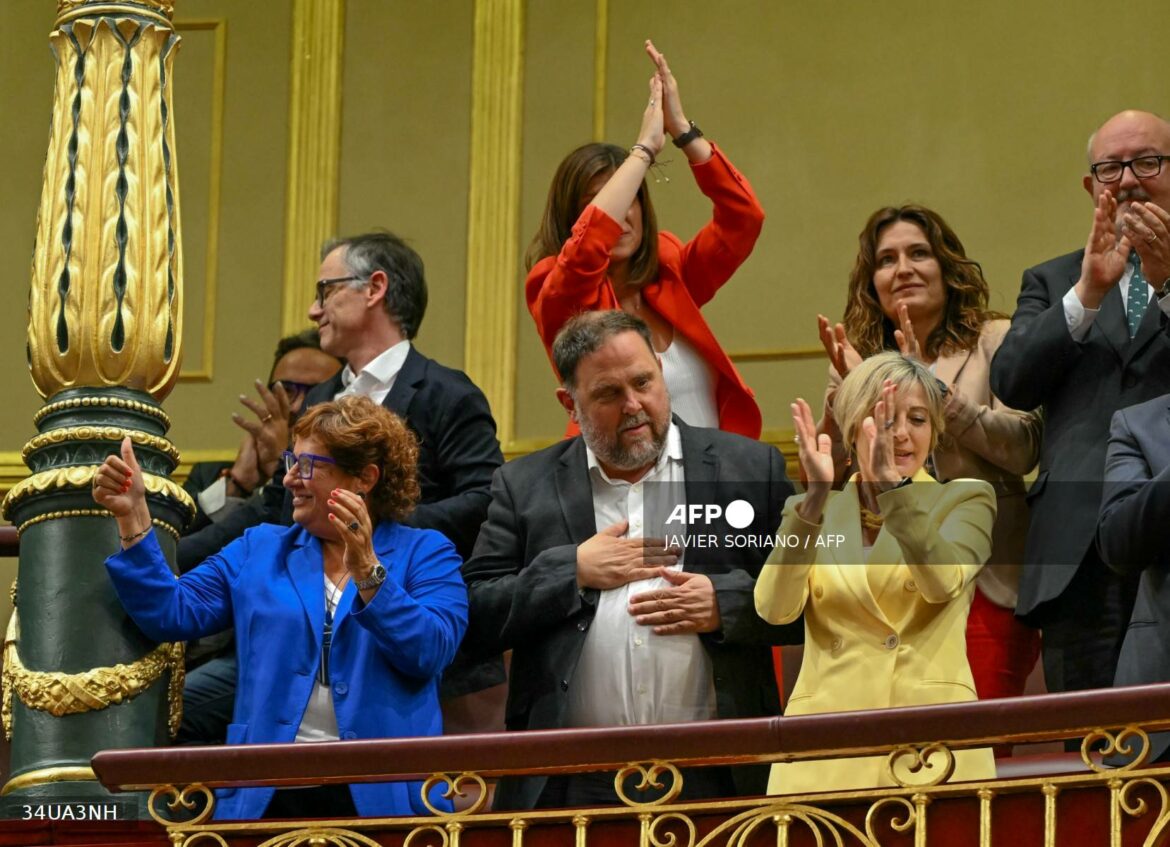 El Congreso de España aprobó la polémica Ley de Amnistía a los independentistas catalanes
