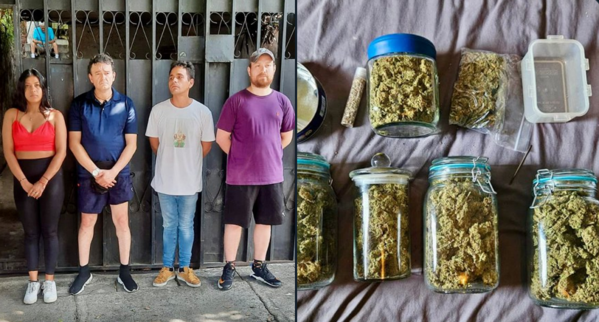 Fuerza Armada ubica a cuatro traficantes de marihuana en San Salvador