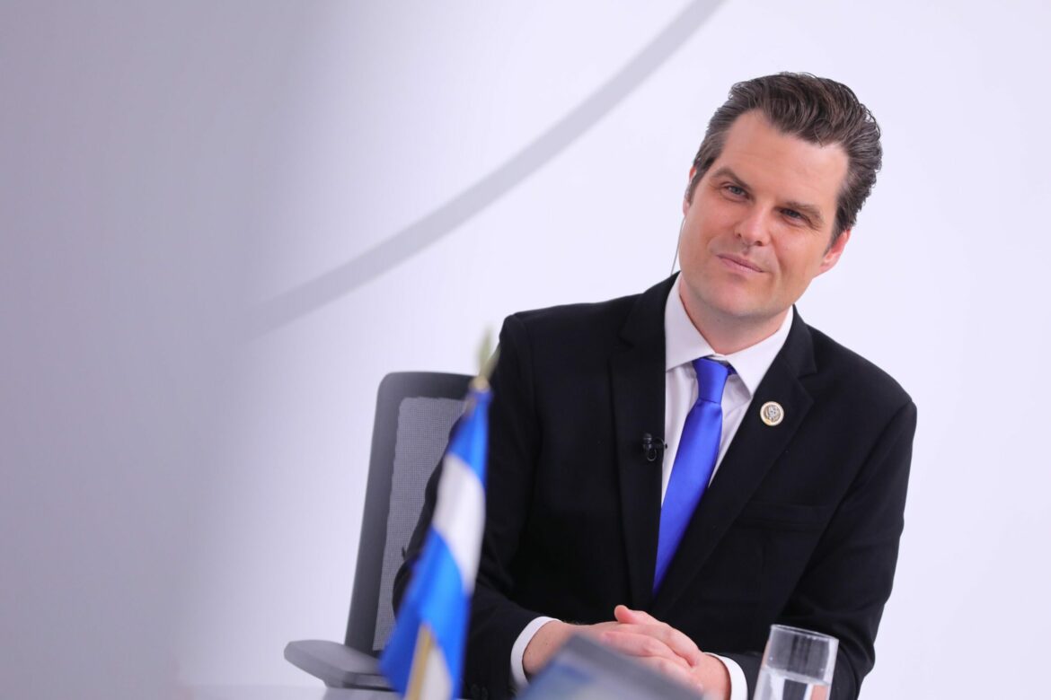 Congresista Matt Gaetz: «Me inspira que el Pdte. Bukele haya decidido no escuchar a George Soros, ha demostrado que no hay que ceder, porque se pueden ver las mentiras detrás de estas organizaciones»