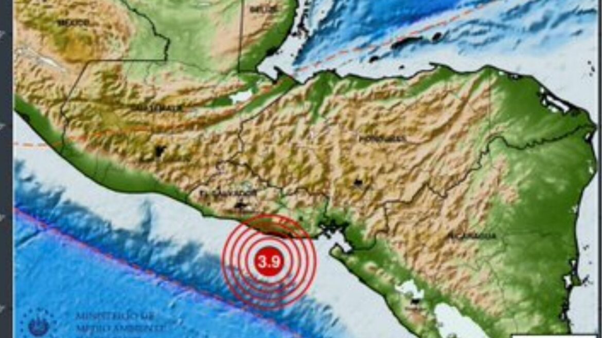 Nuevo sismo fue percibido frente a las costas de Usulután, este lunes