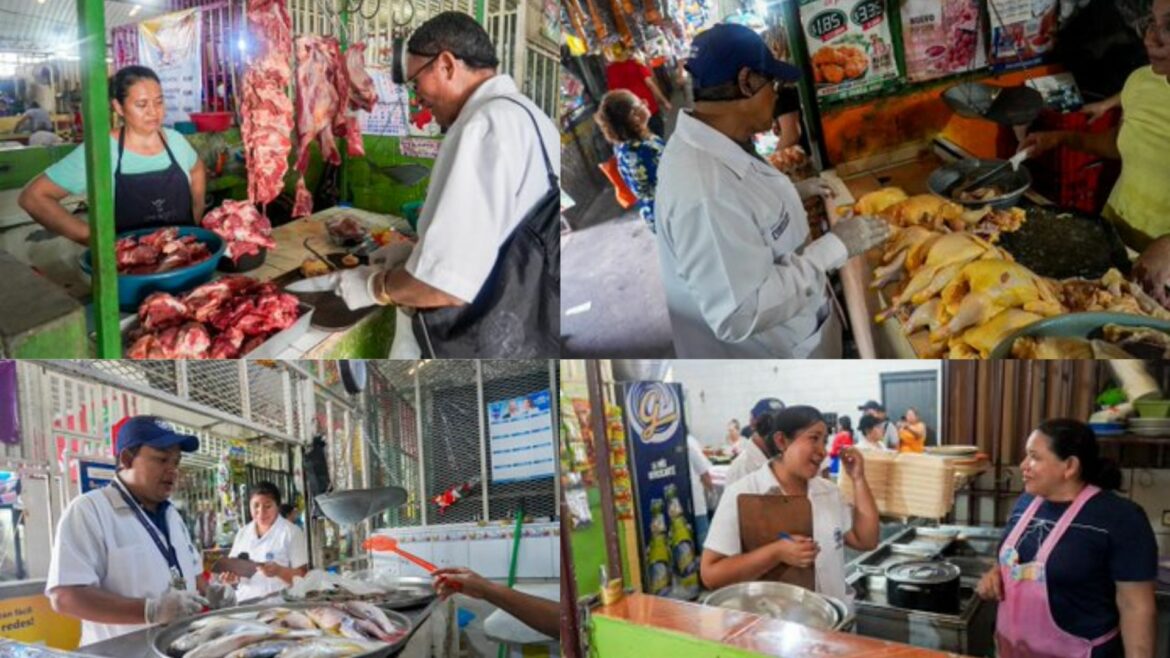 Más de 120 puestos de venta de alimentos en el mercado de Cuscatancingo fueron inspeccionados por alcaldía de San Salvador Centro