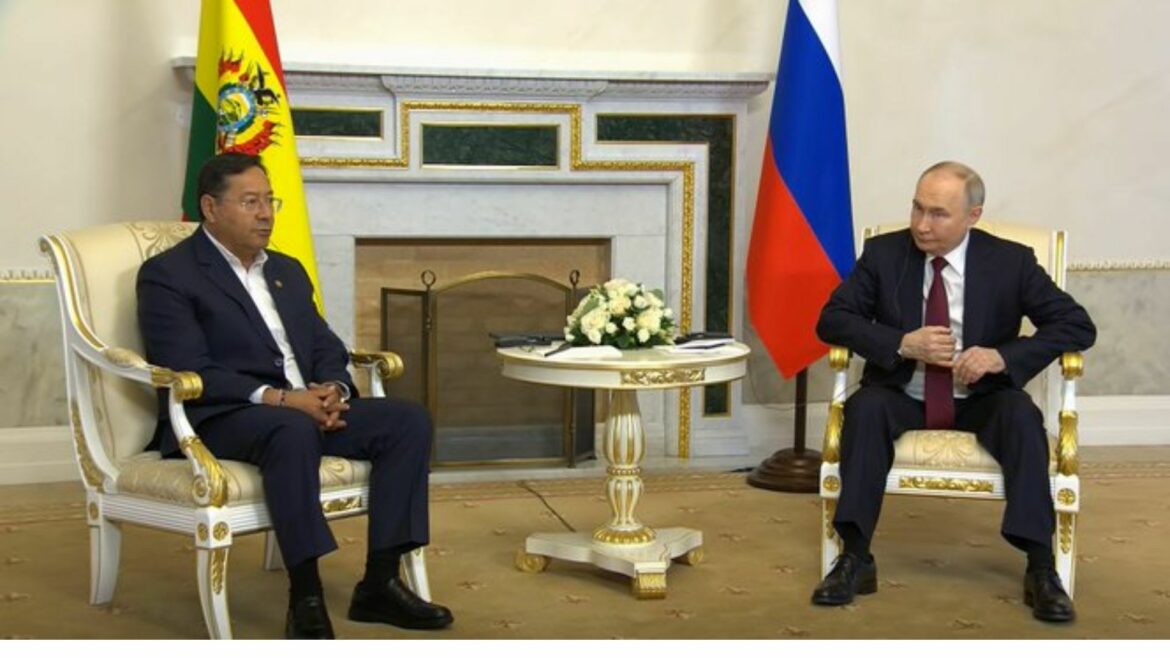Presidente boliviano se reúne con Putin para abordar temas de economía, comercio y energía