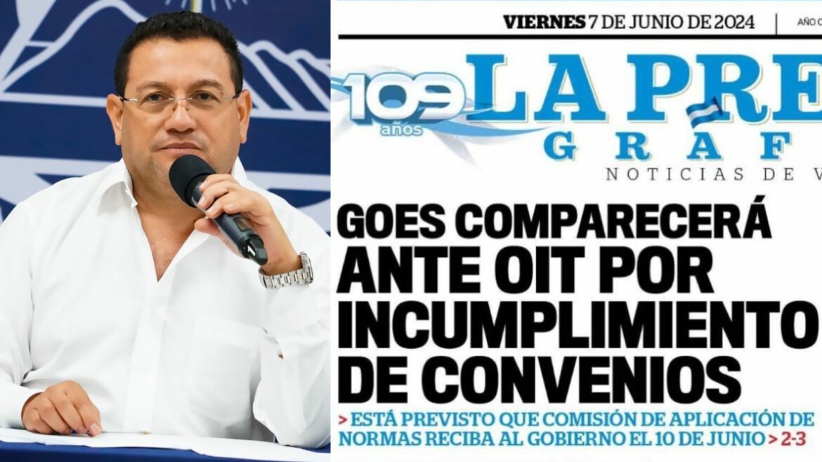 Ministro de Trabajo responde a LPG y defiende su ramo: «los únicos que nos demandan a nivel internacional son los poderes oscuros. El único que reclama y demanda al Estado solo es la ANEP  y algunos actores genuflexos (que se encuentra de rodillas) a ellos»