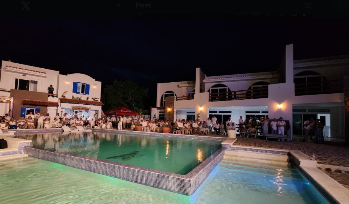 Milena Mayorga asiste a la inauguración de complejo residencial de lujo en la playa El Maculis, de Conchagua