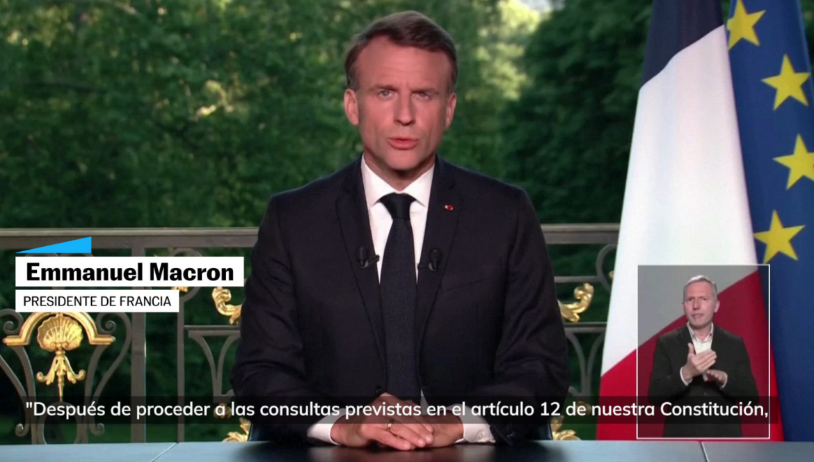Macron disolverá la Asamblea Nacional y convocará elecciones tras la derrota en los comicios europeos