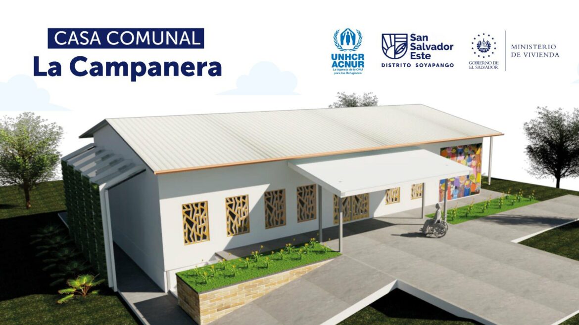 Colocan primera piedra para la reconstrucción de la Casa Comunal de La Campanera, Soyapango