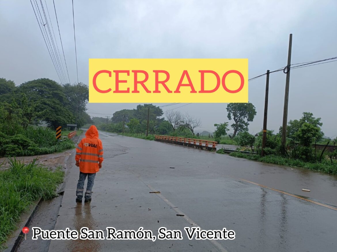 Paso sobre el puente San Ramón, en San Vicente, se mantendrá temporalmente cerrado