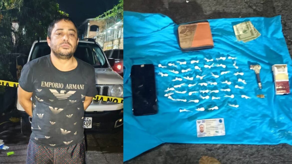 Capturan con 44 porciones de cocaína a un distribuidor de droga en San Vicente