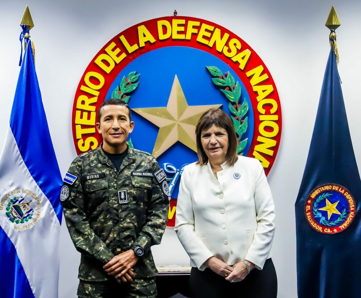 Titular de Defensa recibe a la ministra de Seguridad de Argentina, Patricia Bullrich