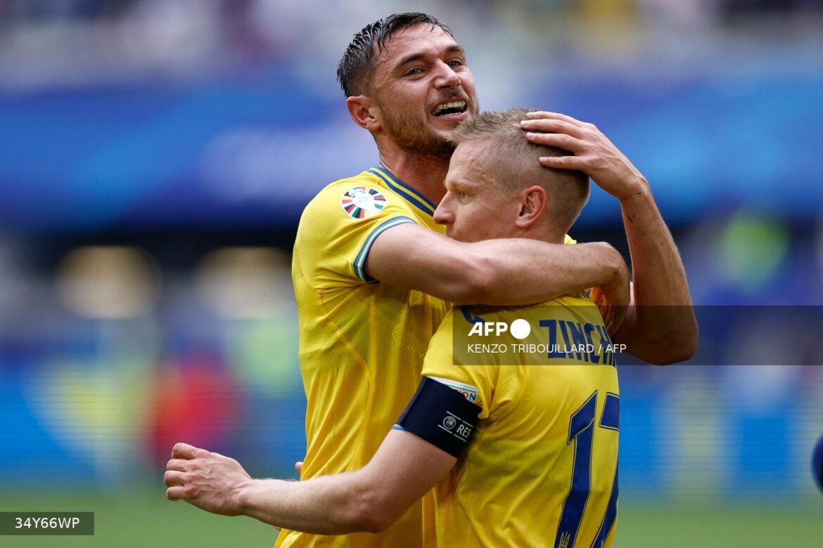Ucrania remonta 2-1 a Eslovaquia y sigue viva en la Eurocopa de fútbol