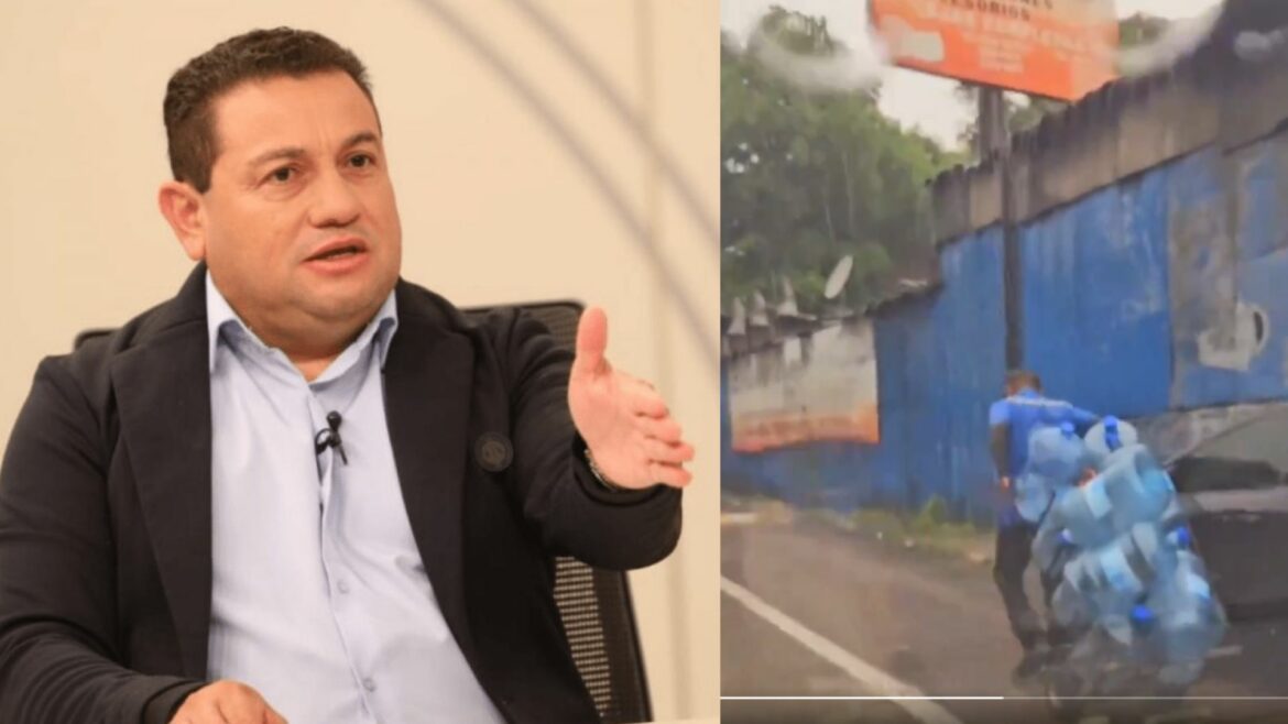 Ministro Castro «repudia» que empresas «grandes» no garanticen el equipamiento a sus trabajadores tras publicar video de trabajador entregando garrafones de agua bajo la lluvia