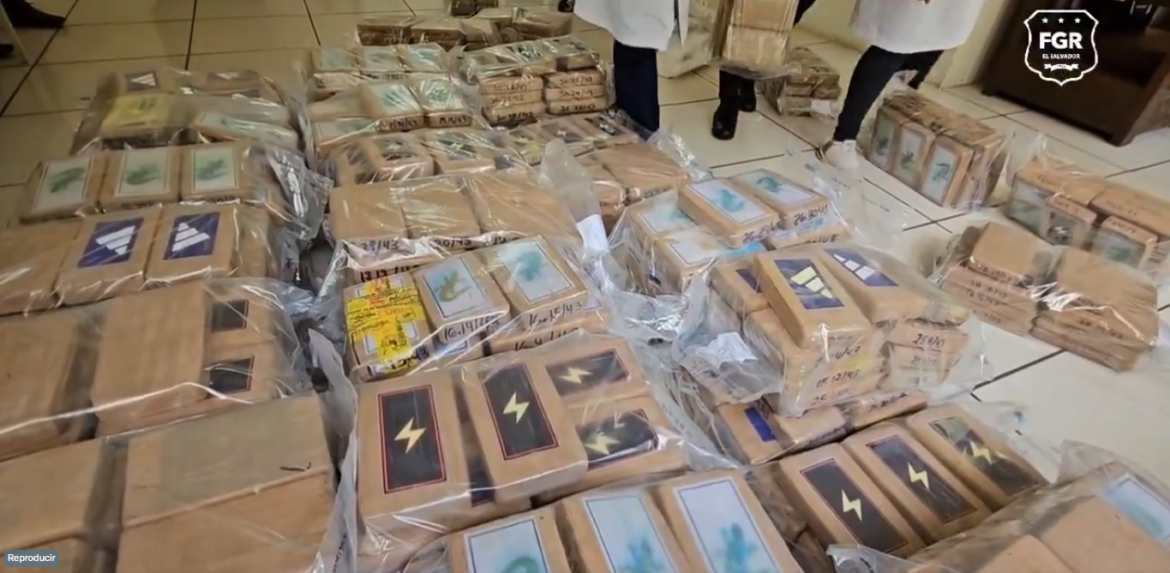 FGR verifica droga valorada en $25 millones que será incinerada en Ilopango