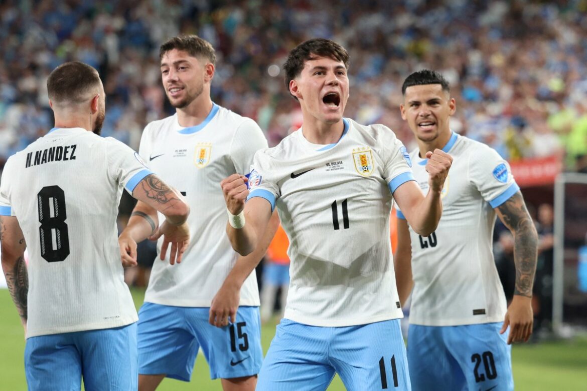 Uruguay goleó a Bolivia y lidera el Grupo C de la Copa América