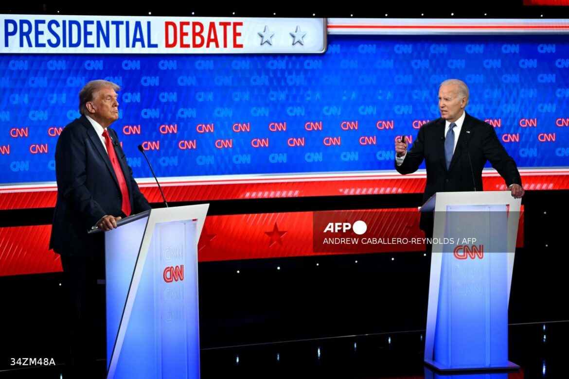 Un Trump seguro de sí mismo pone en aprietos a un Biden titubeante en el debate