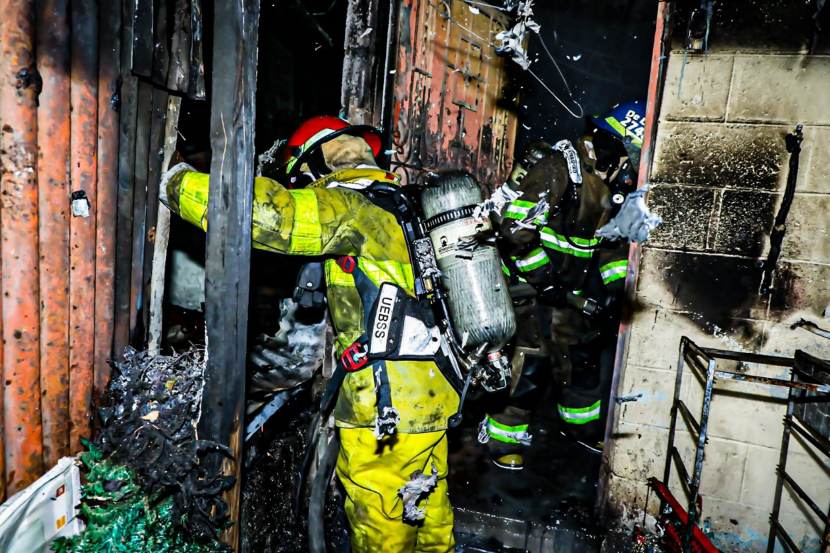 Bomberos sofocó un incendio en vivienda en San Antonio Abad