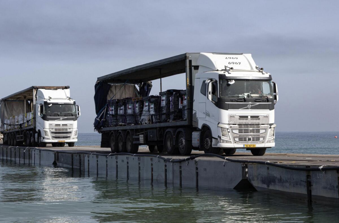 Vuelven a retirar muelle provisorio de EE.UU en Gaza por mar agitado