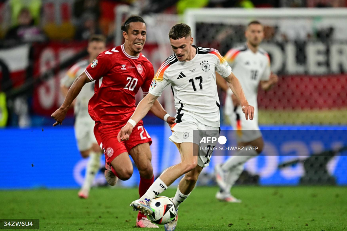 Alemania gana 2-0 a Dinamarca y se clasifica a cuartos de la Eurocopa