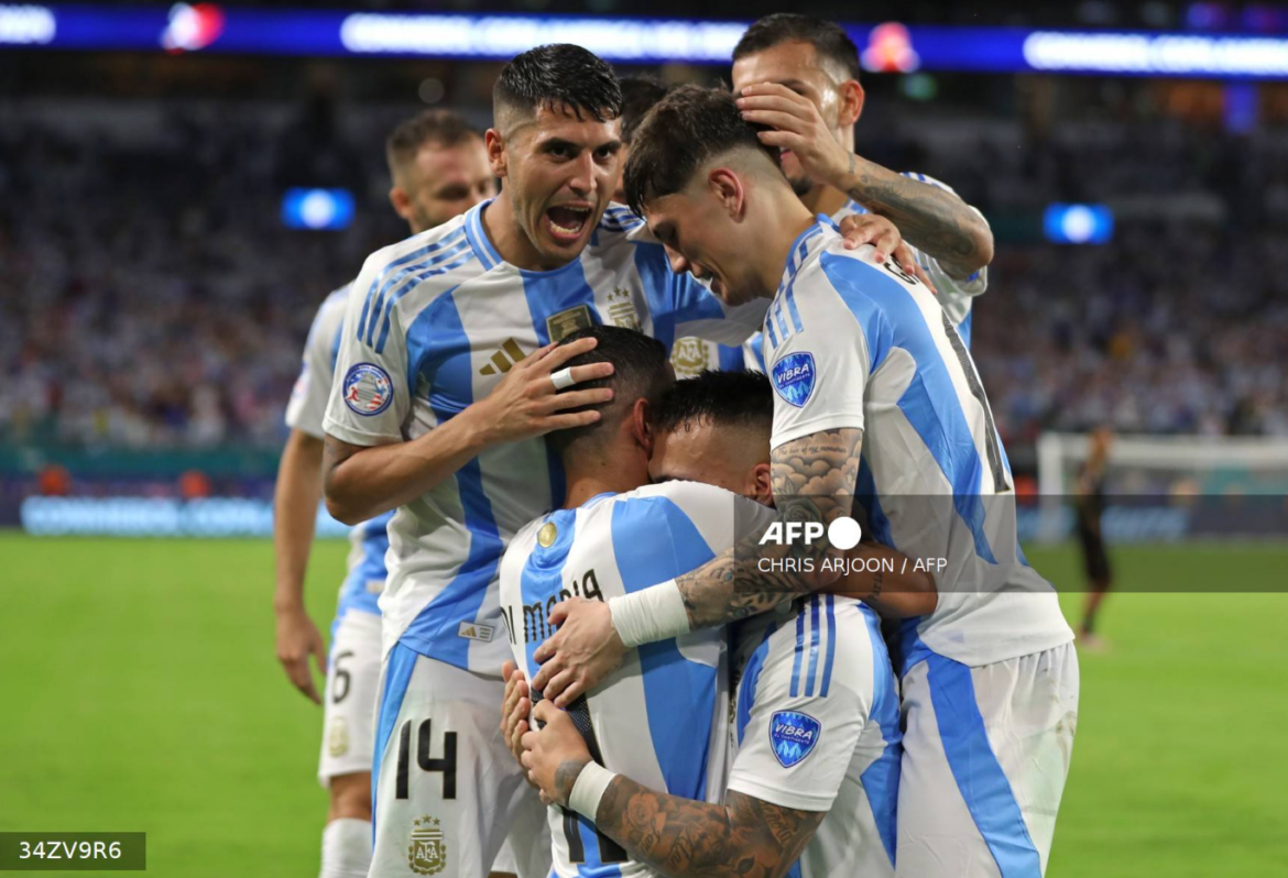 Argentina vence 2-0 a Perú y pasa a cuartos de la Copa América como primera del grupo A