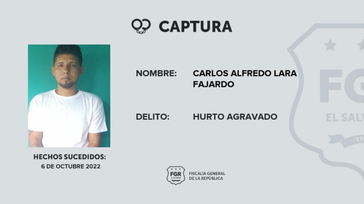 Hombre hurta $7,900 en un negocio de terracería
