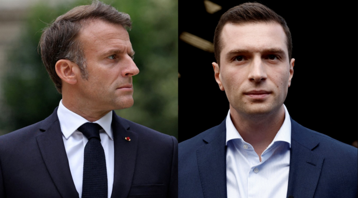 Jordan Bardella acusó al presidente Macron de dejar a Francia “en los brazos de la extrema izquierda”