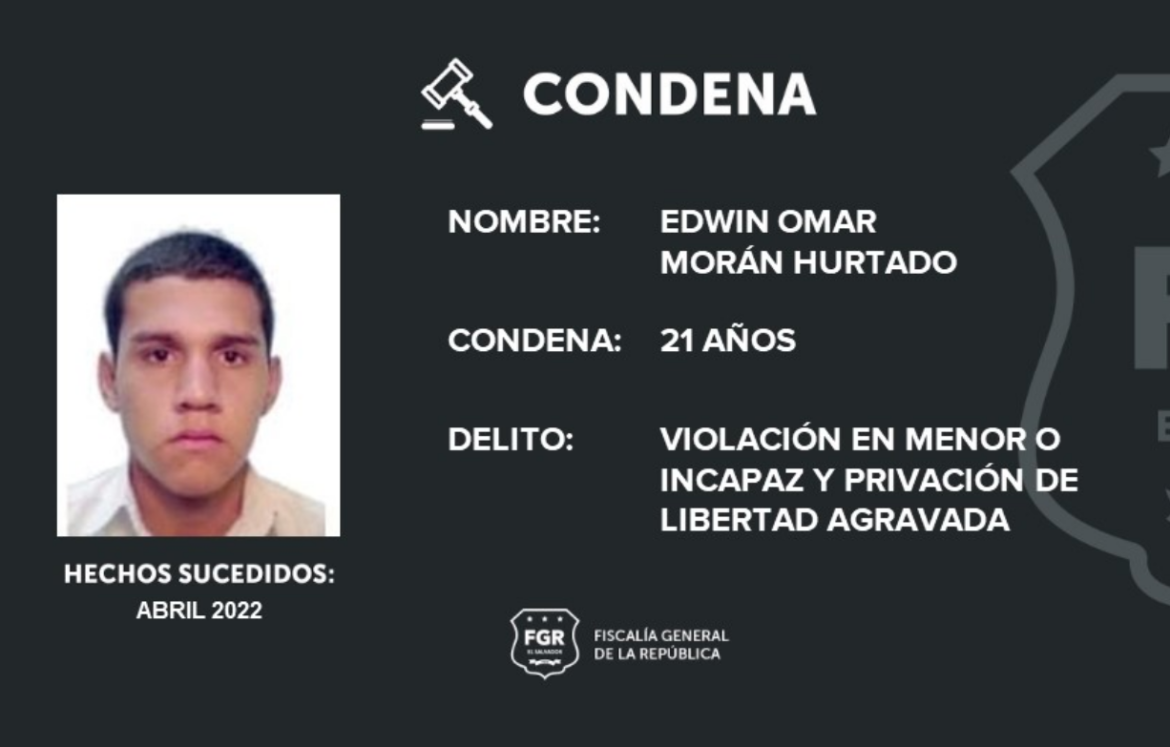 21 años de prisión para sujeto acusado de privar de libertad y abusar sexualmente de una víctima menor de edad