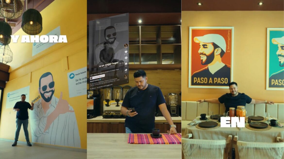 Bukele anuncia inauguración de un restaurante reubicado a un costado de la BINAES