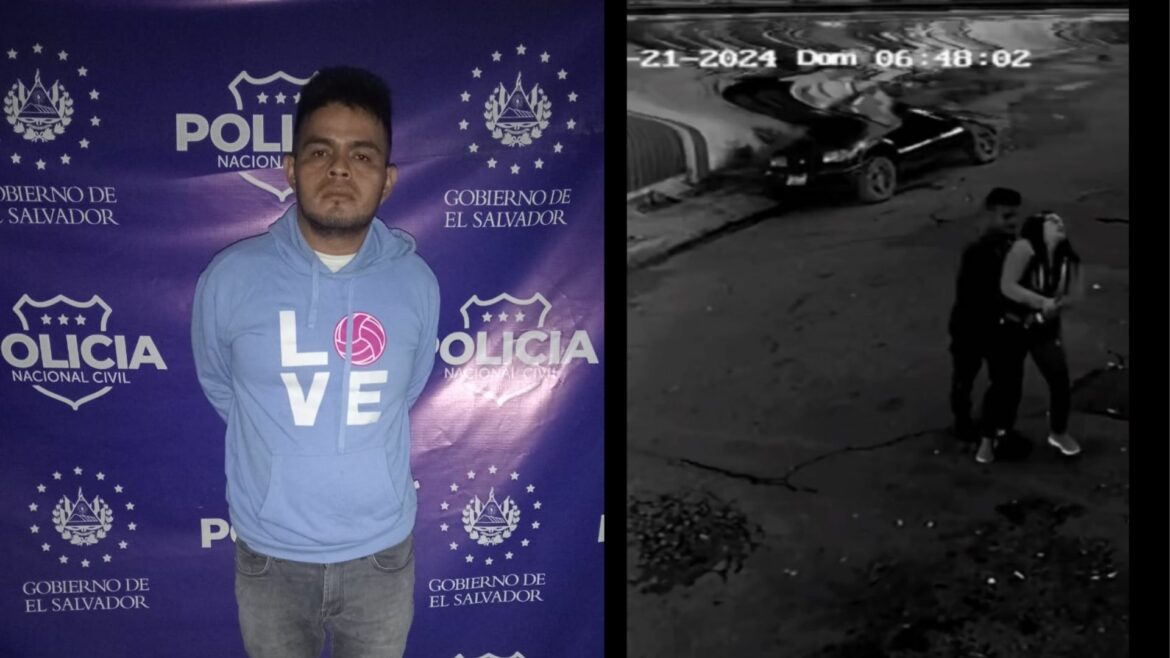 Capturan a sujeto que ataco con un cuchillo a una mujer en Santa Tecla