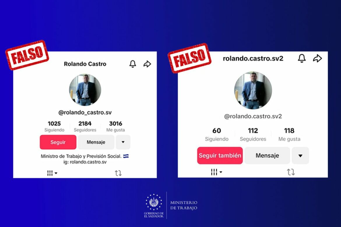 Trabajo reporta cuentas falsas de la institución y del ministro Castro, ¿cuáles son las oficiales?