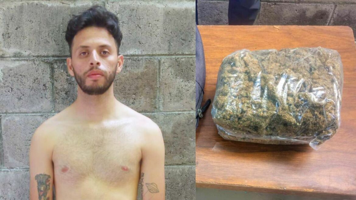 Interceptaron a hombre que se disponía a vender marihuana en Prados de Venecia, Soyapango