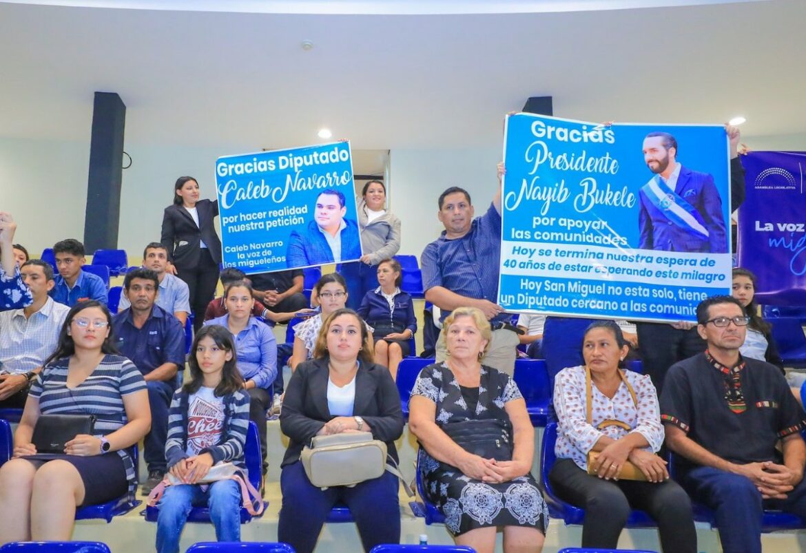 Por unanimidad, la Asamblea Legislativa legaliza terrenos de la comunidad Machado, en San Miguel Centro
