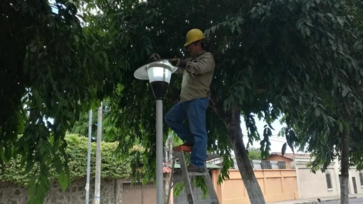 Más de 500 nuevas luminarias han sido instaladas en Santa Ana Oeste