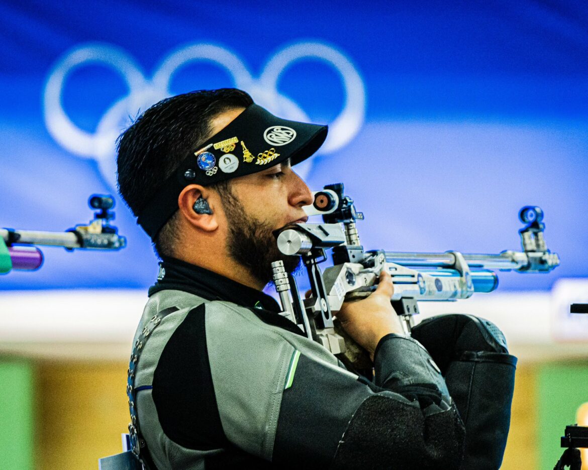 El tirador Israel Gutiérrez debutó en Juegos Olímpicos París 2024, finalizó en la posición 46