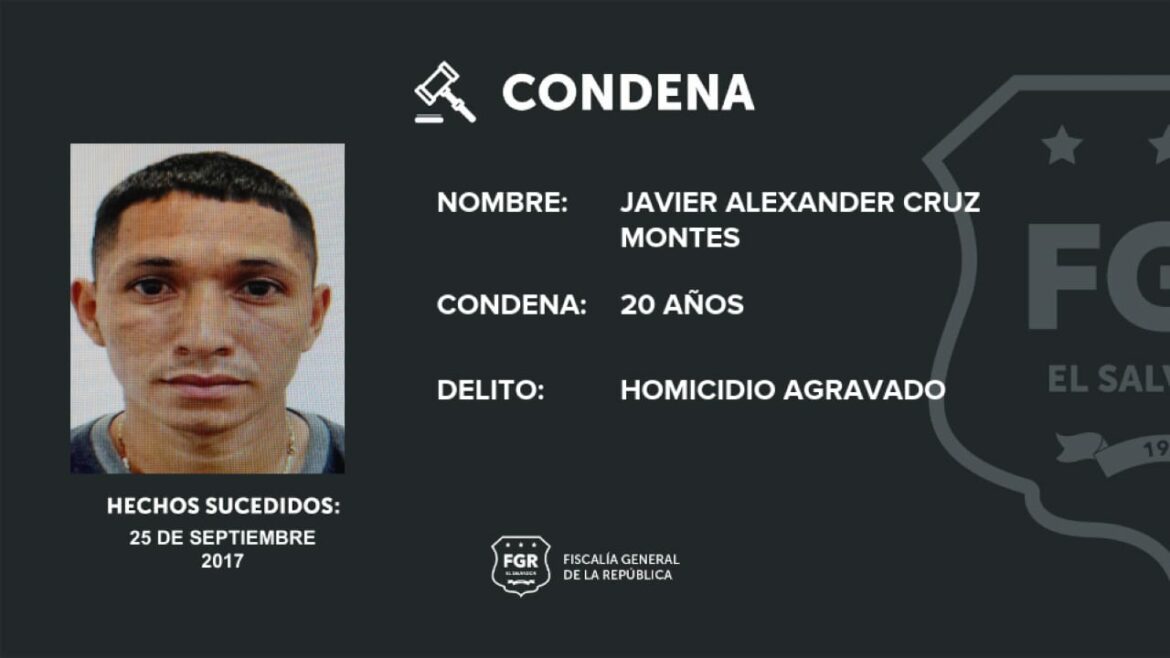 Pandillero condenado a 20 años de cárcel por un homicidio registrado en el 2017