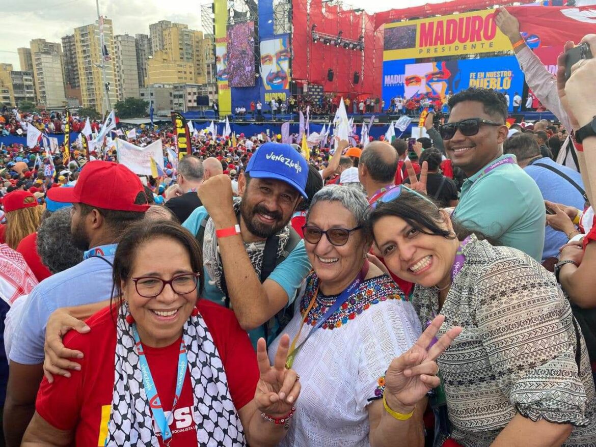 Desde Venezuela, Lorena Peña, condenada por enriquecimiento ilícito y  Nidia Díaz, fundadora del FMLN, respaldaron la reelección de Nicolás Maduro