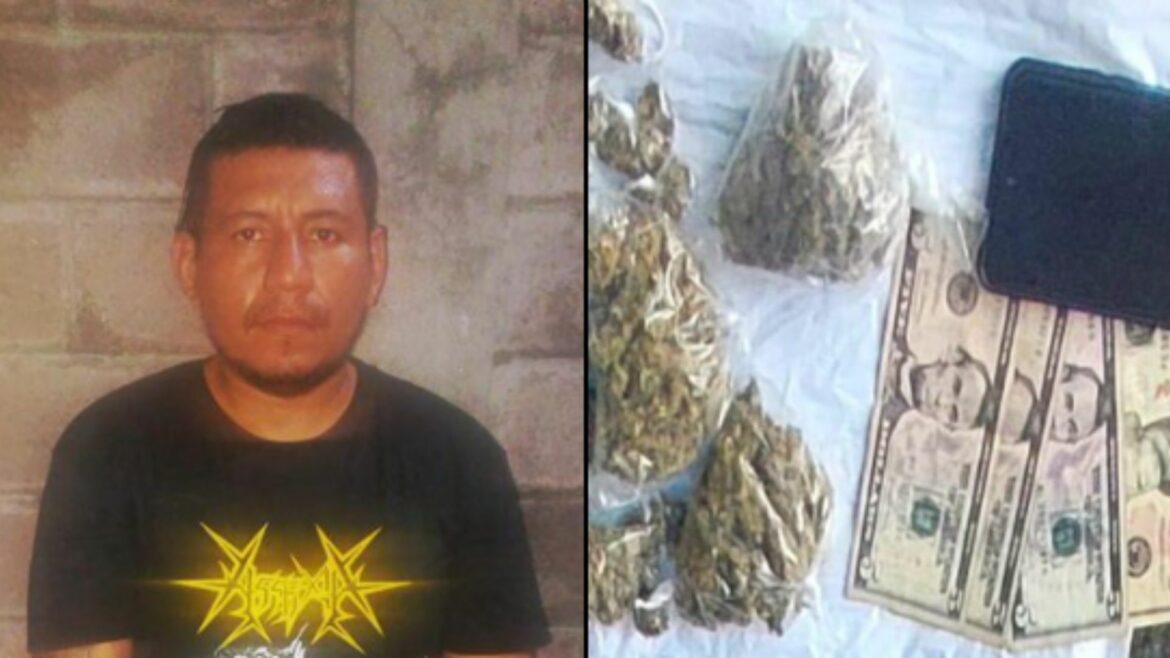 Arrestan a sujeto con porciones de marihuana y dinero en Soyapango