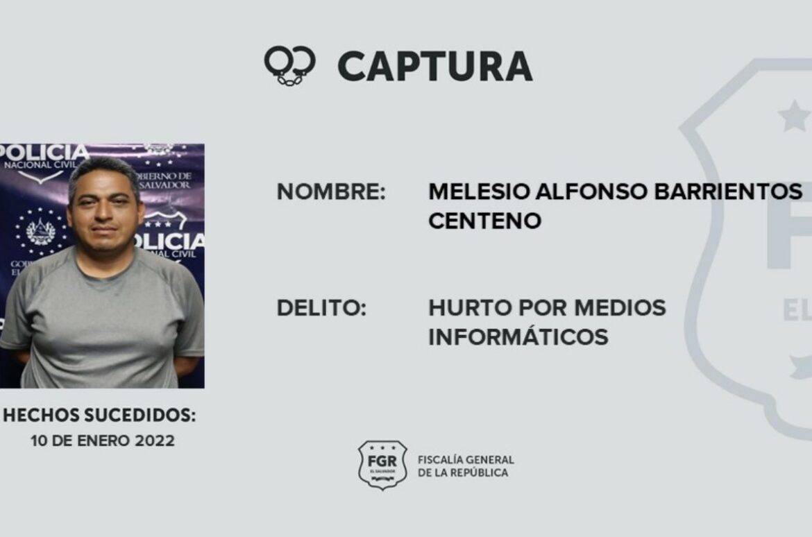 Capturan a sujeto por extraer de una cuenta bancaría más $2,500