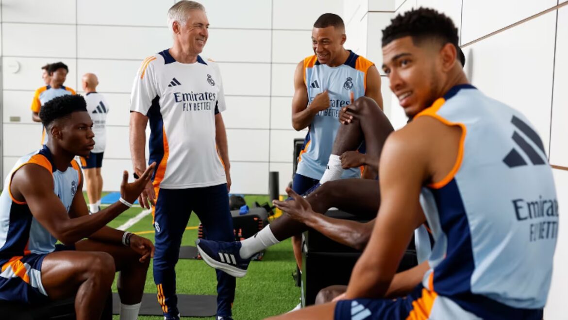 Mbappé empieza a entrenar en el Real Madrid