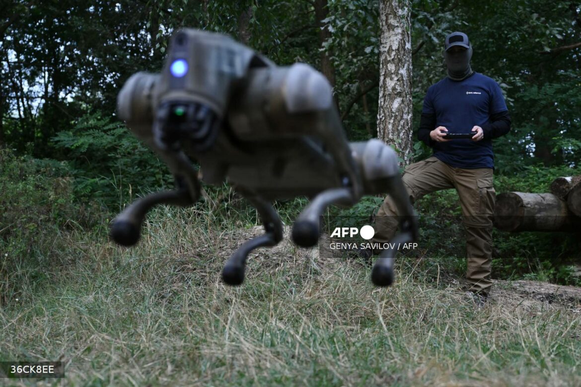 Perros robot ayudarán a soldados ucranianos en el frente