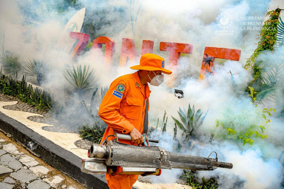 Instituciones gubernamentales realizan jornada de fumigación contra el dengue en la zona costera del país
