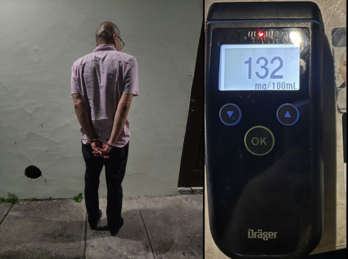 Sacan de circulación a conductor peligroso en dispositivo de control antidoping