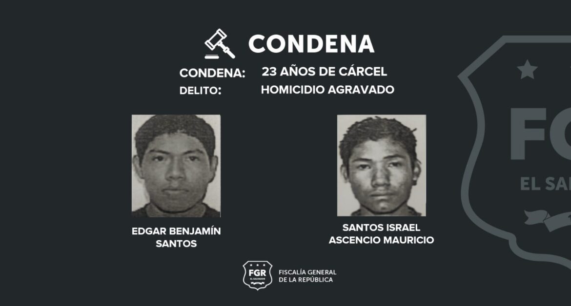 Condenan a 23 años de prisión a dos sujetos por los delitos de intento de homicidio y homicidio agravado