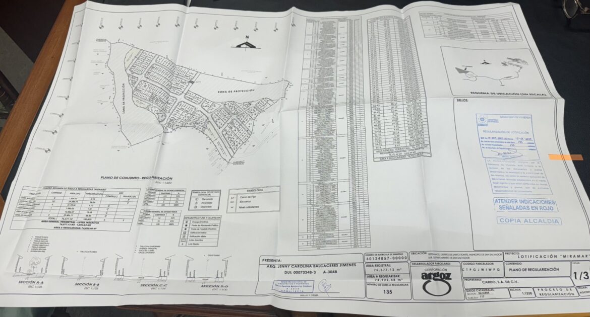 Familias de la Lotificación Miramar de Santo Tomás a unos pasos de lograr sus escrituras de propiedad