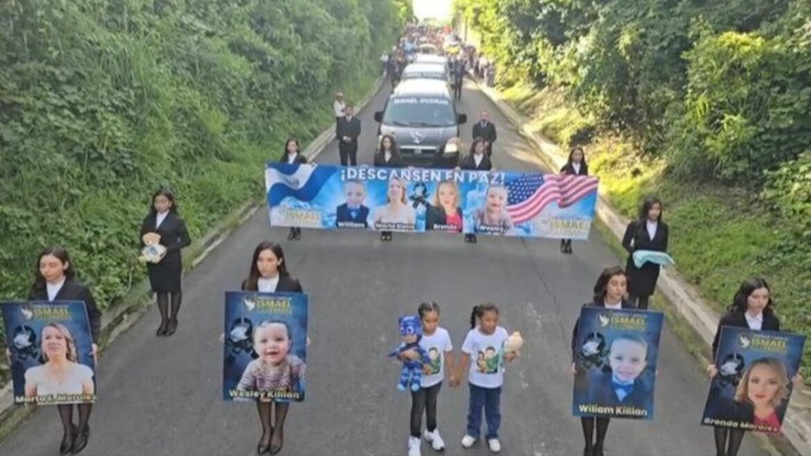 Dan cristiana sepultura a familia salvadoreña asesinada en California, Estados Unidos