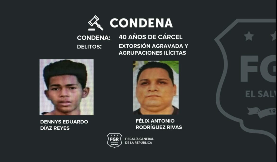 Pandilleros reciben condenas de hasta 40 años de prisión por extorsionar a comerciantes de Apopa