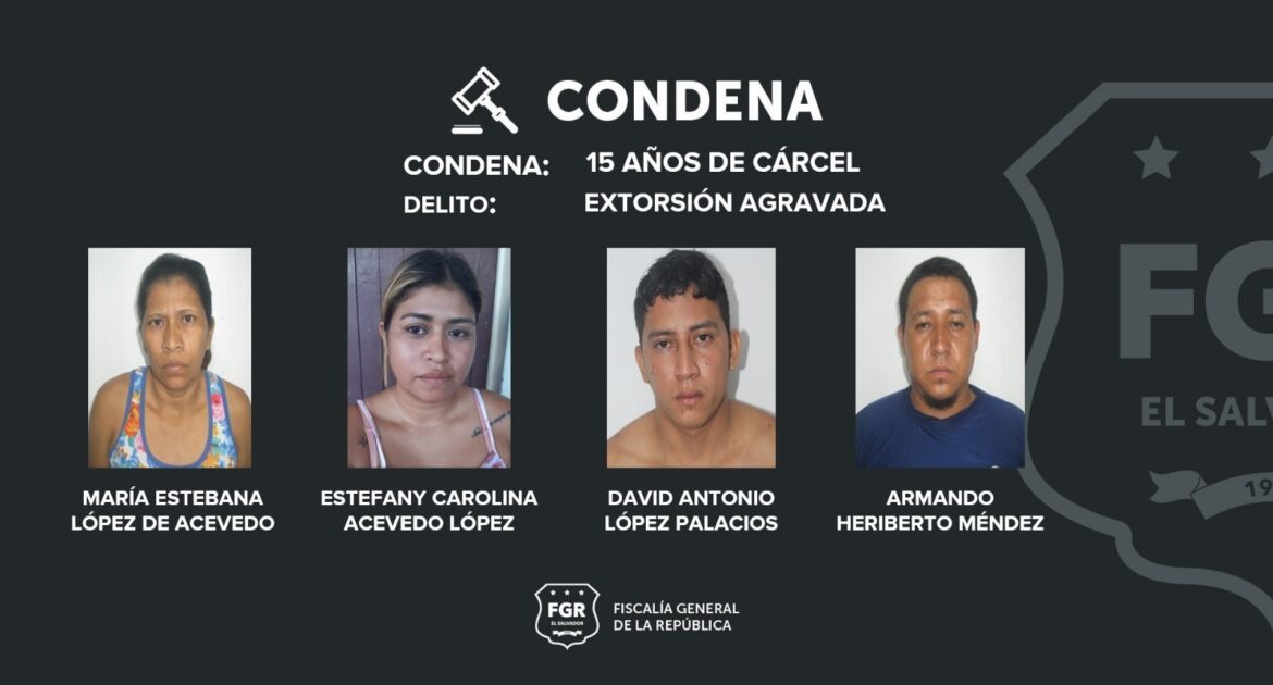 15 años de prisión por extorsionar a comerciante en San Vicente