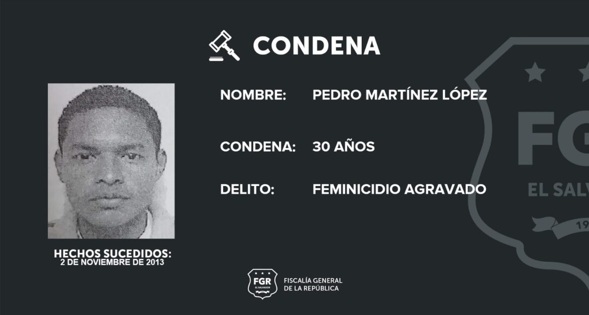 Condenado a 30 años por el feminicidio de su expareja