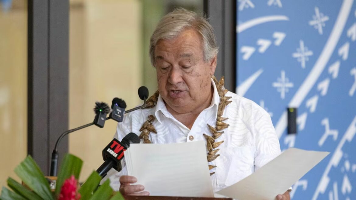 Jefe de la ONU emite un «SOS mundial» por la rápida crecida del océano Pacífico